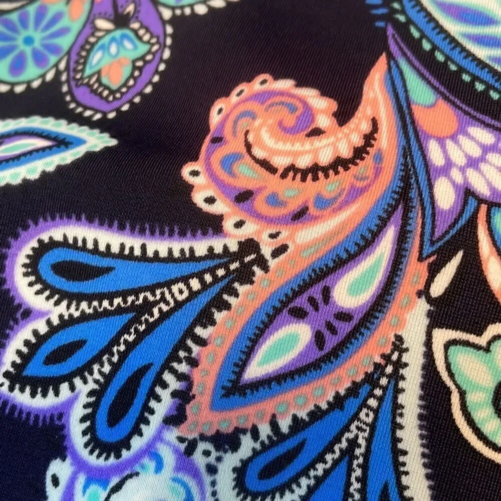 Roatan print adjustable strap swim dress style bathing suit 1X NWOT